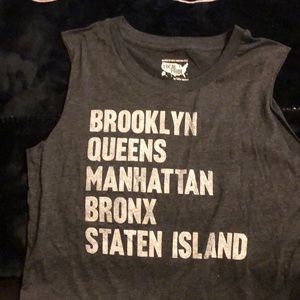 NYC inspired sleeveless tee
